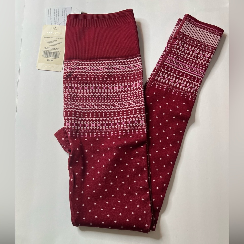 Fabletics Christmas Leggings Women’s size M/S